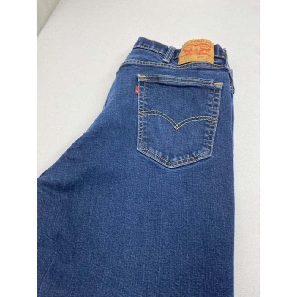 Levi's 541 Jeans Mens 40x32 Athletic Taper Stretch Blue Denim 18181-0423(345-3)